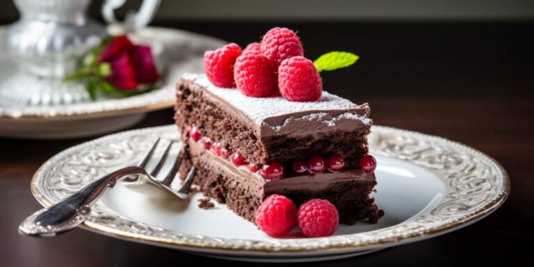 Ciasto czekoladowo malinowe